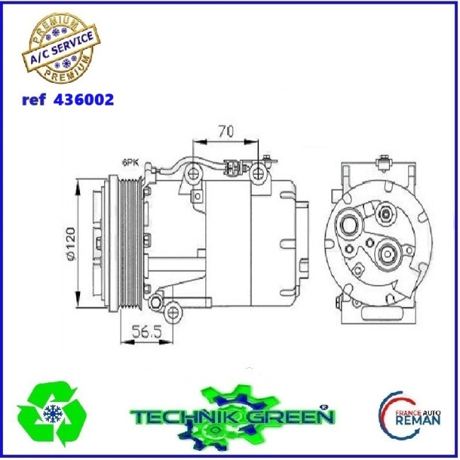 COMPRESSEUR E.S. REF  436002