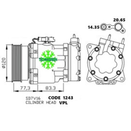 COMPRESSEUR E.S. REF  435795