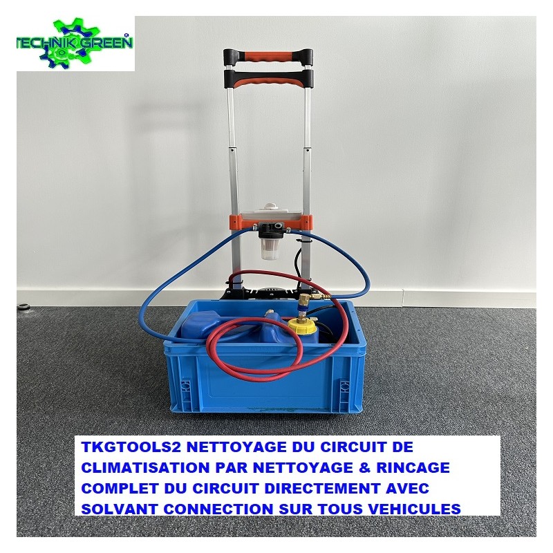 TKGTOOLSK2  KIT CHARIOT POMPE + SOLVANT NETTOYAGE CIRCUIT